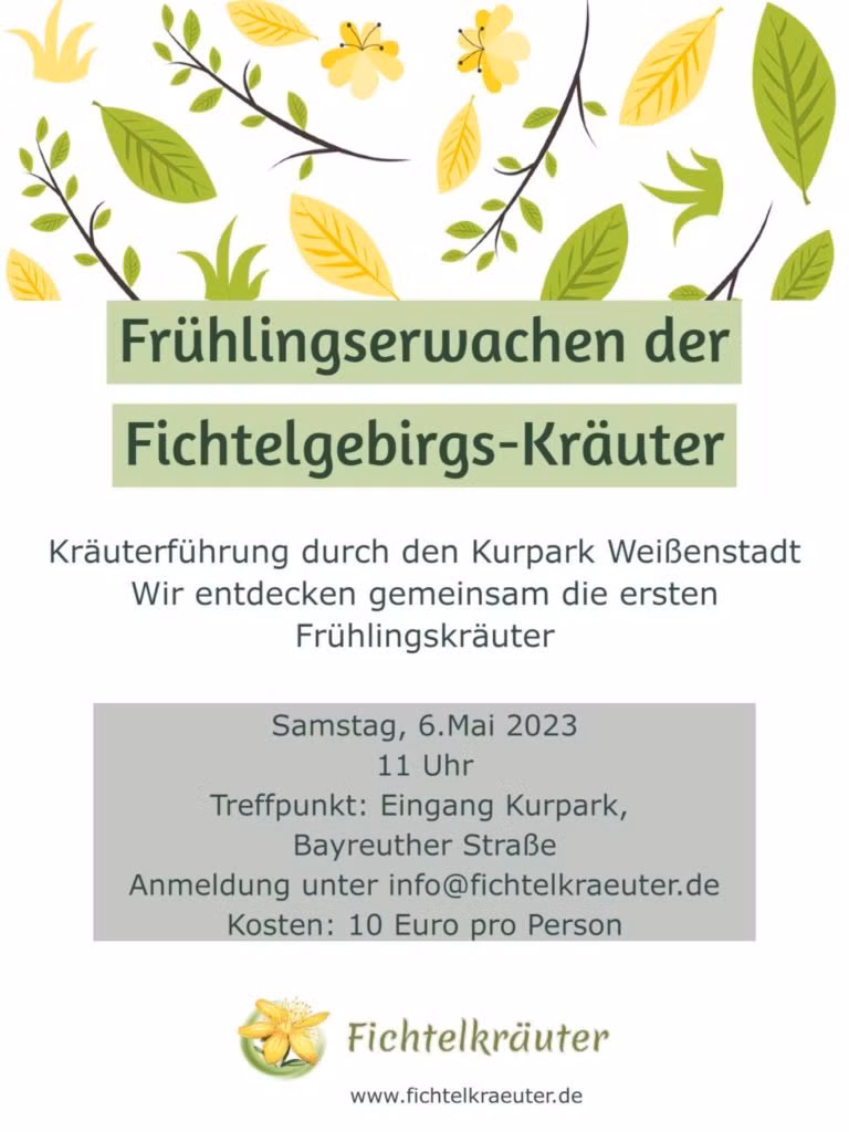 Flyer Kräuterführung im Frühling